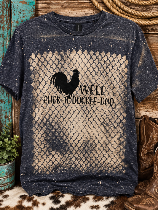 Cluck Around & Find Out Bleached Graphic Tee
