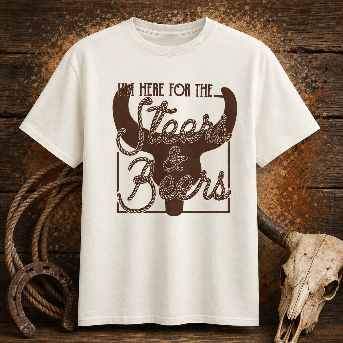Steers & Beers Western Graphic Tee