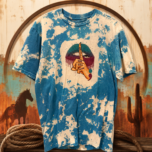 Still Here, Still Fighting Bleached Graphic Tee