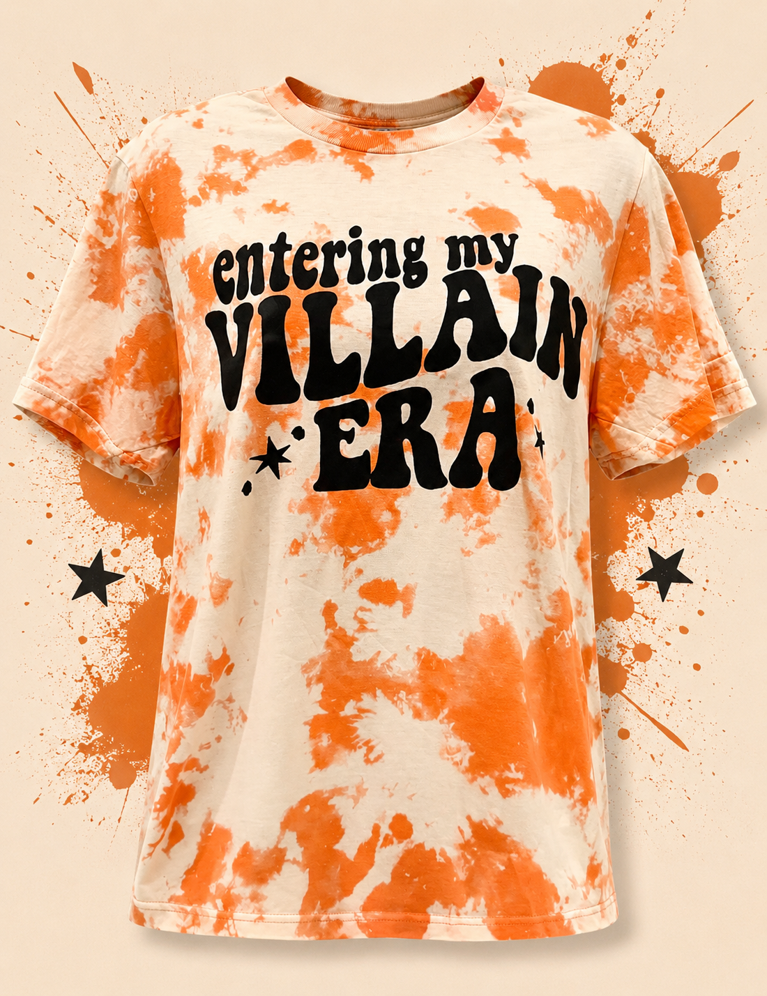 Entering My Villain Era Bleached Graphic Tee
