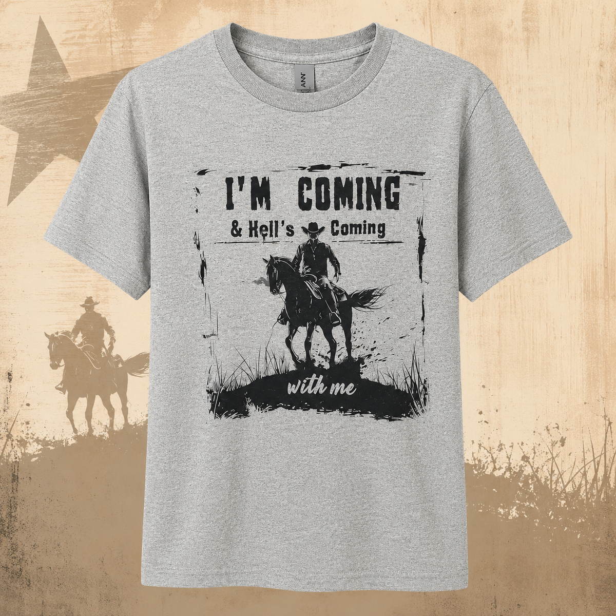 Hell’s Coming With Me Youth Western Tee
